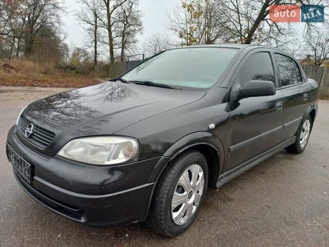 Чорний Опель Астра, об'ємом двигуна 1.4 л та пробігом 225 тис. км за 4350 $, фото 1 на Automoto.ua