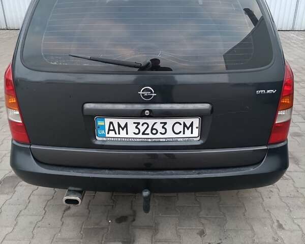 Чорний Опель Астра, об'ємом двигуна 2 л та пробігом 321 тис. км за 3100 $, фото 8 на Automoto.ua