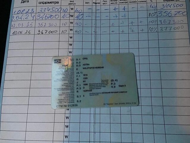 Черный Опель Астра, объемом двигателя 1.7 л и пробегом 369 тыс. км за 2950 $, фото 33 на Automoto.ua