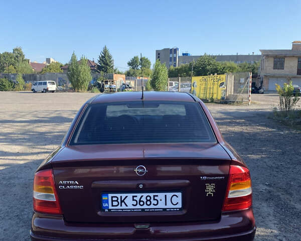 Красный Опель Астра, объемом двигателя 1.6 л и пробегом 233 тыс. км за 3300 $, фото 5 на Automoto.ua