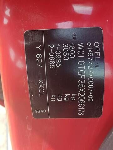 Красный Опель Астра, объемом двигателя 2 л и пробегом 318 тыс. км за 3400 $, фото 1 на Automoto.ua