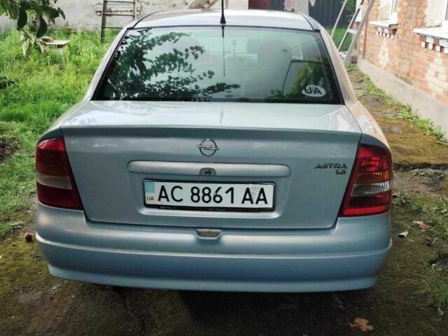 Серый Опель Астра, объемом двигателя 1.6 л и пробегом 160 тыс. км за 4500 $, фото 1 на Automoto.ua