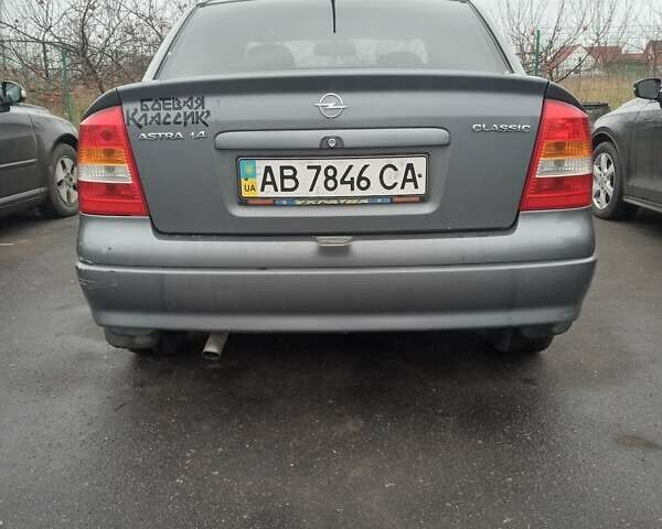 Серый Опель Астра, объемом двигателя 1.4 л и пробегом 201 тыс. км за 3100 $, фото 6 на Automoto.ua