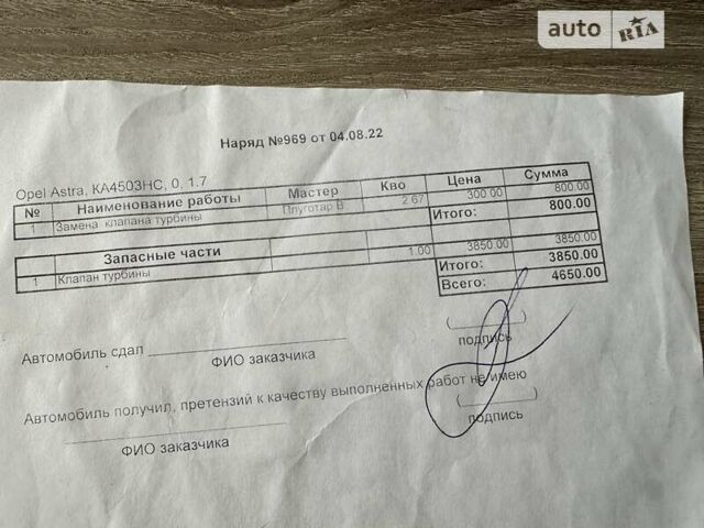 Сірий Опель Астра, об'ємом двигуна 1.7 л та пробігом 246 тис. км за 4200 $, фото 28 на Automoto.ua