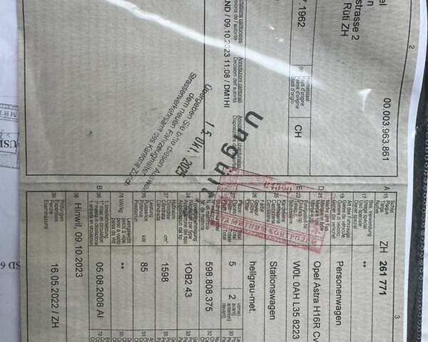 Сірий Опель Астра, об'ємом двигуна 1.6 л та пробігом 248 тис. км за 5100 $, фото 11 на Automoto.ua