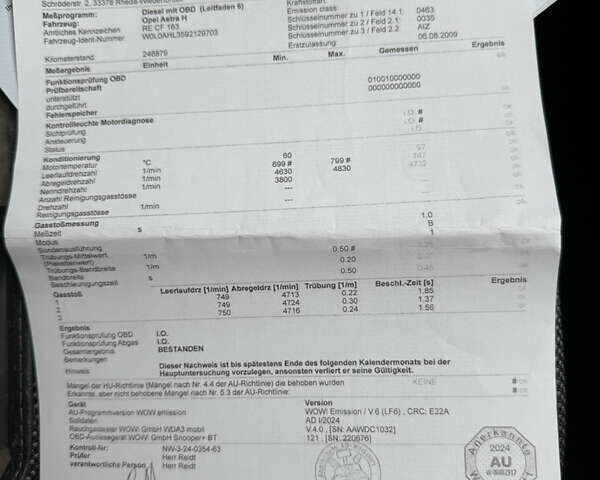 Сірий Опель Астра, об'ємом двигуна 1.7 л та пробігом 254 тис. км за 6800 $, фото 36 на Automoto.ua