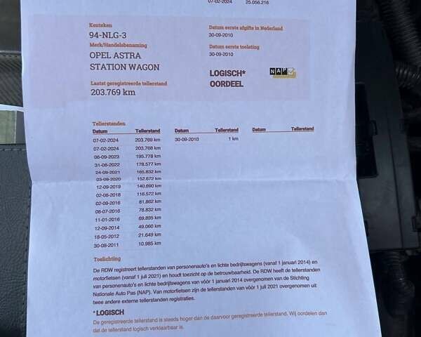 Серый Опель Астра, объемом двигателя 1.6 л и пробегом 227 тыс. км за 6200 $, фото 20 на Automoto.ua