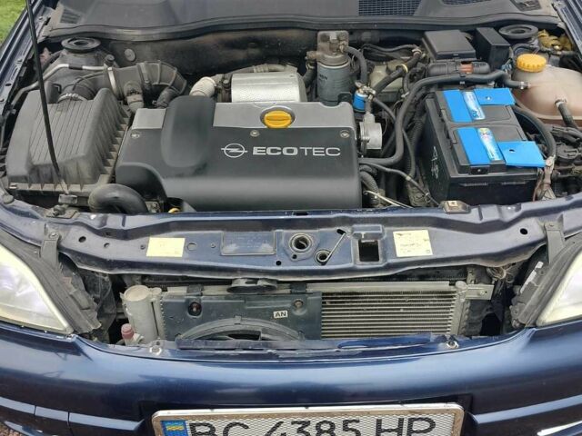 Синий Опель Астра, объемом двигателя 2 л и пробегом 312 тыс. км за 2700 $, фото 3 на Automoto.ua