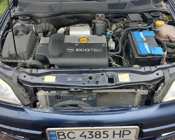 Синий Опель Астра, объемом двигателя 2 л и пробегом 312 тыс. км за 2700 $, фото 3 на Automoto.ua