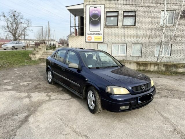 Синий Опель Астра, объемом двигателя 2 л и пробегом 195 тыс. км за 1900 $, фото 2 на Automoto.ua