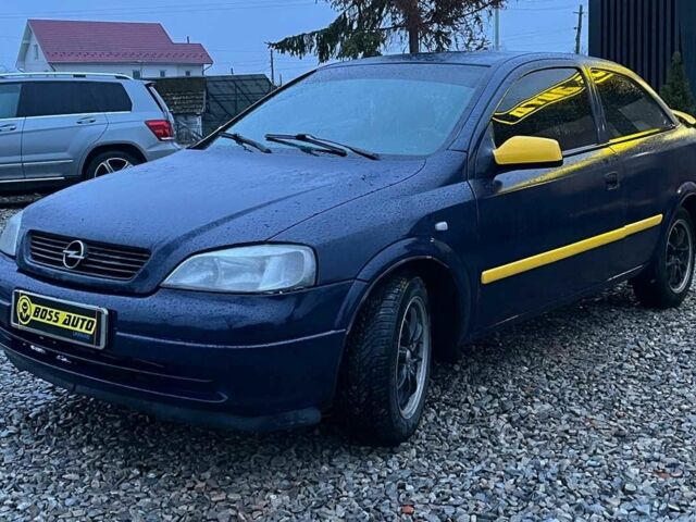 Синий Опель Астра, объемом двигателя 1.4 л и пробегом 347 тыс. км за 3600 $, фото 2 на Automoto.ua