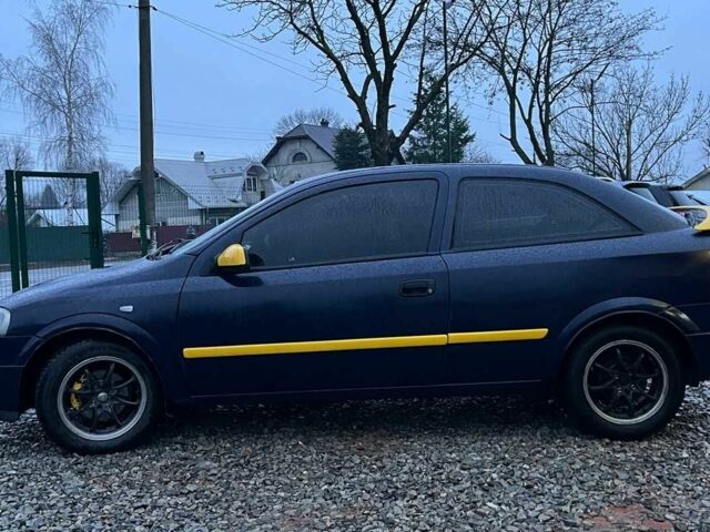 Синий Опель Астра, объемом двигателя 1.4 л и пробегом 347 тыс. км за 3600 $, фото 3 на Automoto.ua