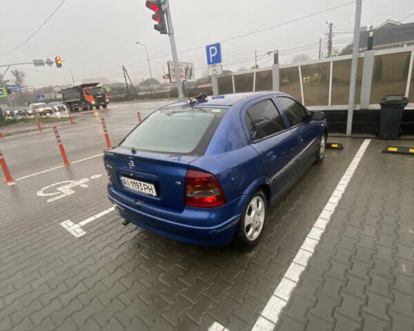 Синий Опель Астра, объемом двигателя 1.6 л и пробегом 239 тыс. км за 3550 $, фото 5 на Automoto.ua