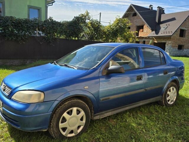 Синий Опель Астра, объемом двигателя 1.4 л и пробегом 227 тыс. км за 2650 $, фото 4 на Automoto.ua