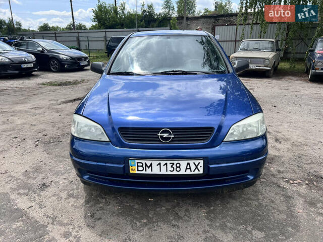 Синий Опель Астра, объемом двигателя 1.6 л и пробегом 299 тыс. км за 3500 $, фото 1 на Automoto.ua