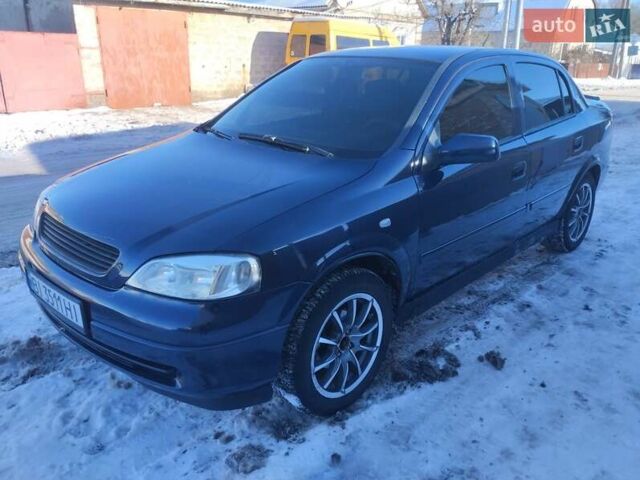 Синий Опель Астра, объемом двигателя 1.4 л и пробегом 180 тыс. км за 3500 $, фото 10 на Automoto.ua