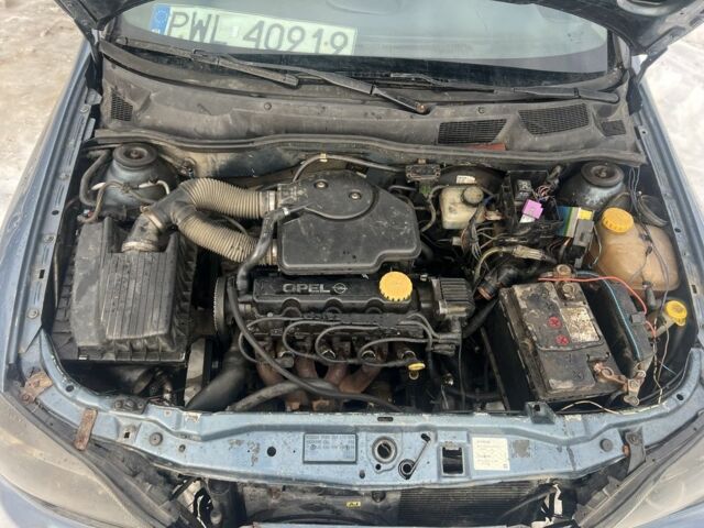 Синий Опель Астра, объемом двигателя 1.6 л и пробегом 290 тыс. км за 500 $, фото 6 на Automoto.ua