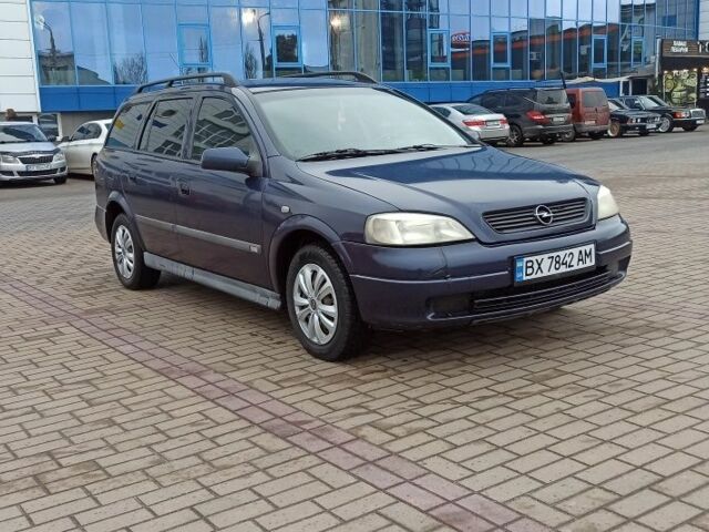 Синій Опель Астра, об'ємом двигуна 1.6 л та пробігом 170 тис. км за 2999 $, фото 1 на Automoto.ua