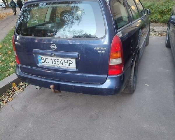 Синій Опель Астра, об'ємом двигуна 2 л та пробігом 350 тис. км за 1500 $, фото 3 на Automoto.ua