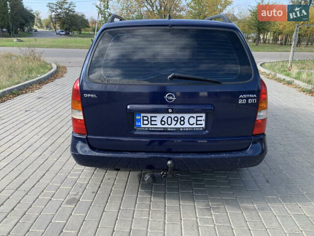 Синий Опель Астра, объемом двигателя 2 л и пробегом 359 тыс. км за 3000 $, фото 5 на Automoto.ua