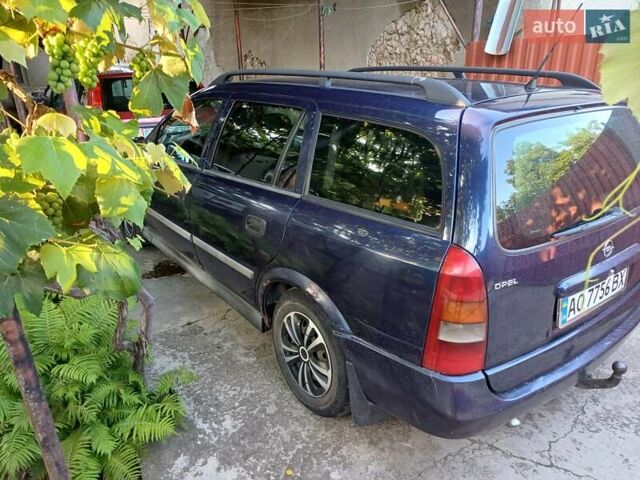 Синий Опель Астра, объемом двигателя 1.69 л и пробегом 398 тыс. км за 2600 $, фото 1 на Automoto.ua