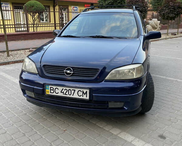 Синий Опель Астра, объемом двигателя 1.7 л и пробегом 380 тыс. км за 3300 $, фото 1 на Automoto.ua