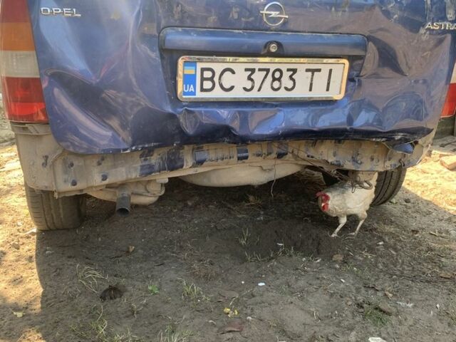 Синий Опель Астра, объемом двигателя 1.2 л и пробегом 200 тыс. км за 1500 $, фото 7 на Automoto.ua