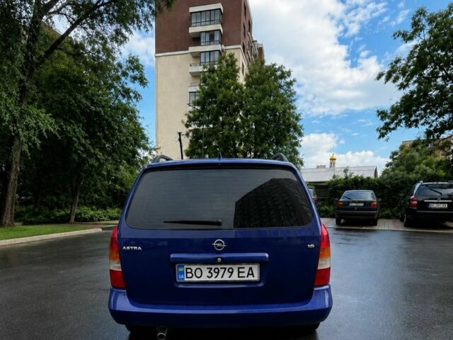 Синій Опель Астра, об'ємом двигуна 1.6 л та пробігом 150 тис. км за 2399 $, фото 1 на Automoto.ua