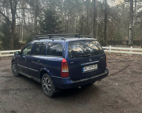 Синий Опель Астра, объемом двигателя 1.6 л и пробегом 341 тыс. км за 3200 $, фото 3 на Automoto.ua