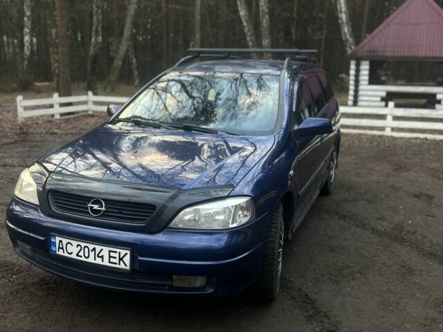 Синий Опель Астра, объемом двигателя 1.6 л и пробегом 342 тыс. км за 3200 $, фото 2 на Automoto.ua