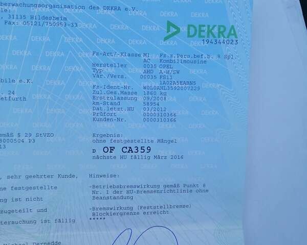 Синій Опель Астра, об'ємом двигуна 1.6 л та пробігом 247 тис. км за 5700 $, фото 6 на Automoto.ua