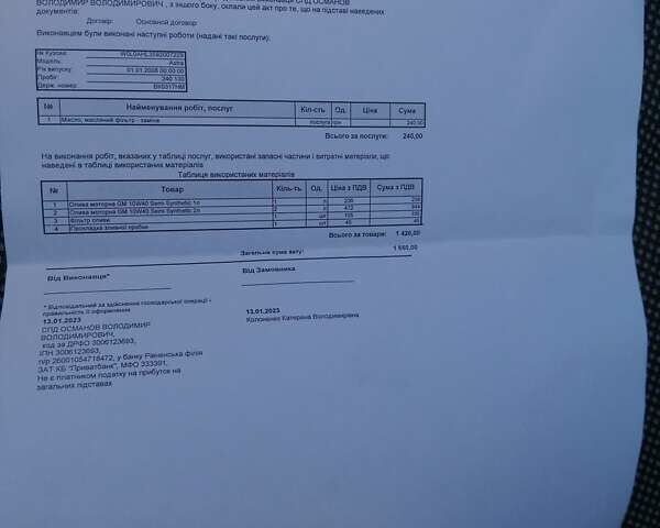 Синій Опель Астра, об'ємом двигуна 1.6 л та пробігом 247 тис. км за 5700 $, фото 5 на Automoto.ua