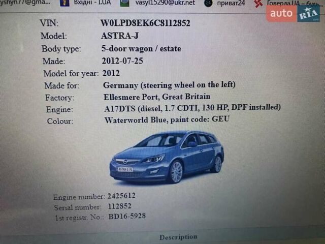 Синій Опель Астра, об'ємом двигуна 1.7 л та пробігом 274 тис. км за 7600 $, фото 3 на Automoto.ua