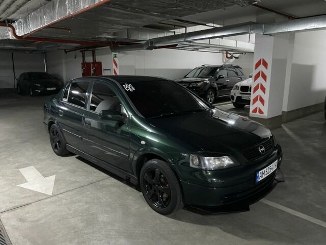 Зеленый Опель Астра, объемом двигателя 1.4 л и пробегом 220 тыс. км за 3650 $, фото 3 на Automoto.ua