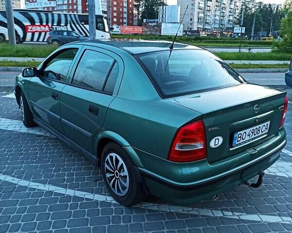 Зеленый Опель Астра, объемом двигателя 1.6 л и пробегом 408 тыс. км за 3200 $, фото 11 на Automoto.ua