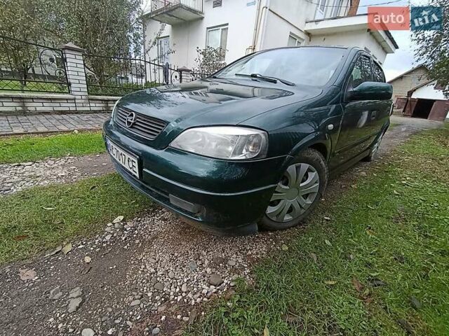 Зеленый Опель Астра, объемом двигателя 1.6 л и пробегом 314 тыс. км за 2450 $, фото 2 на Automoto.ua