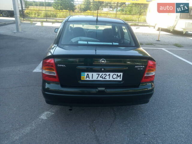Зеленый Опель Астра, объемом двигателя 1.6 л и пробегом 269 тыс. км за 4600 $, фото 8 на Automoto.ua
