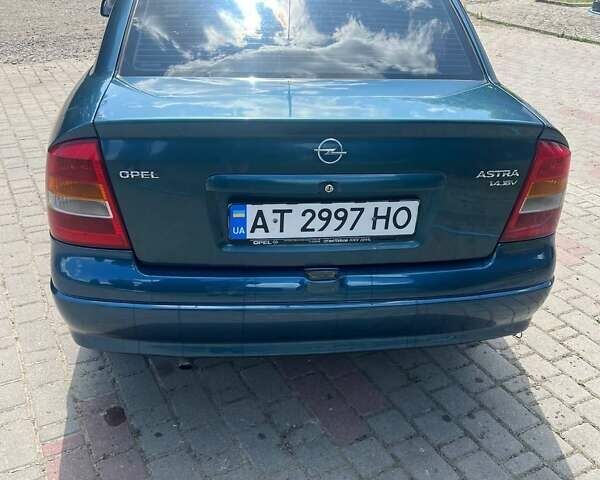 Зеленый Опель Астра, объемом двигателя 1.4 л и пробегом 225 тыс. км за 3000 $, фото 8 на Automoto.ua