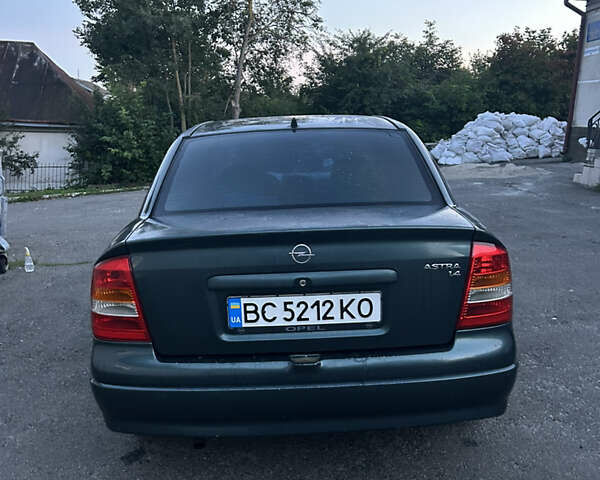 Зеленый Опель Астра, объемом двигателя 1.4 л и пробегом 350 тыс. км за 1999 $, фото 3 на Automoto.ua