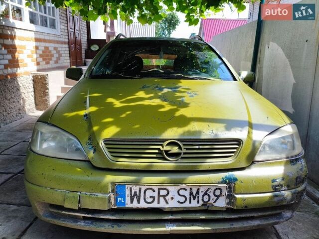 Зелений Опель Астра, об'ємом двигуна 2 л та пробігом 369 тис. км за 1008 $, фото 1 на Automoto.ua