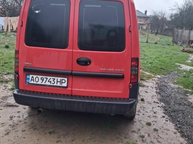Красный Опель Комбо груз.-пасс., объемом двигателя 1.2 л и пробегом 7 тыс. км за 3000 $, фото 2 на Automoto.ua