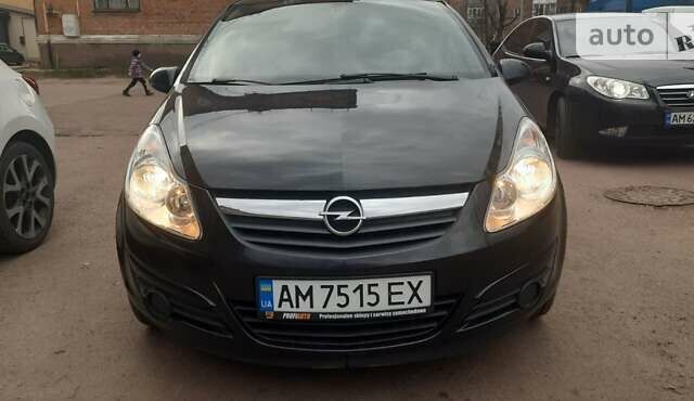 Черный Опель Корса, объемом двигателя 1 л и пробегом 225 тыс. км за 4700 $, фото 15 на Automoto.ua