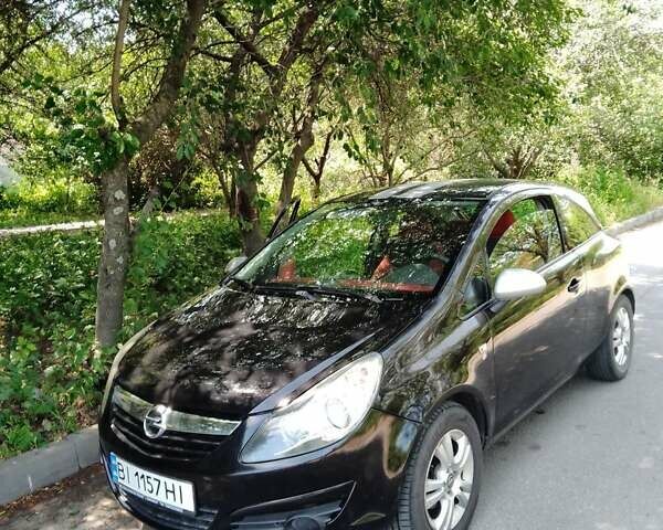 Черный Опель Корса, объемом двигателя 1.25 л и пробегом 162 тыс. км за 5900 $, фото 3 на Automoto.ua