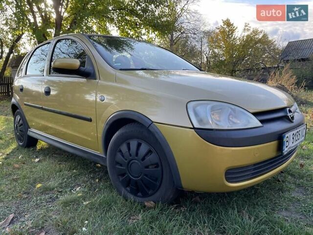 Опель Корса 2002 у Полтаві на Automoto.ua Жовтий Опель Корса, об'ємом двигуна 1.2 л та пробігом 192 тис. км за 3600 $, фото 2 на Automoto.ua