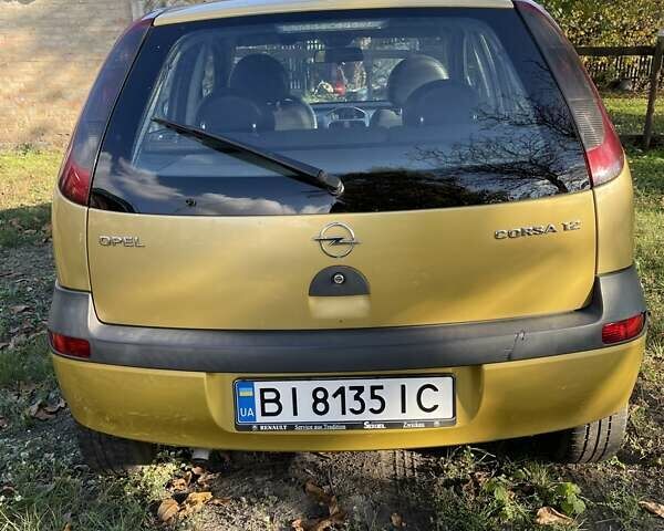 Опель Корса 2002 у Полтаві на Automoto.ua Жовтий Опель Корса, об'ємом двигуна 1.2 л та пробігом 192 тис. км за 3600 $, фото 4 на Automoto.ua