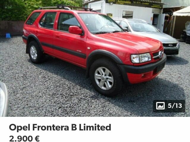 Червоний Опель Фронтера, об'ємом двигуна 0 л та пробігом 250 тис. км за 3500 $, фото 3 на Automoto.ua