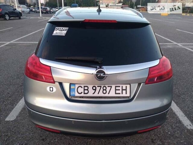 Серый Опель Инсигния, объемом двигателя 1.96 л и пробегом 370 тыс. км за 9000 $, фото 1 на Automoto.ua