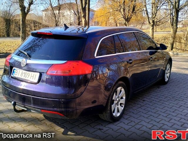 Синий Опель Инсигния, объемом двигателя 2 л и пробегом 257 тыс. км за 8000 $, фото 1 на Automoto.ua