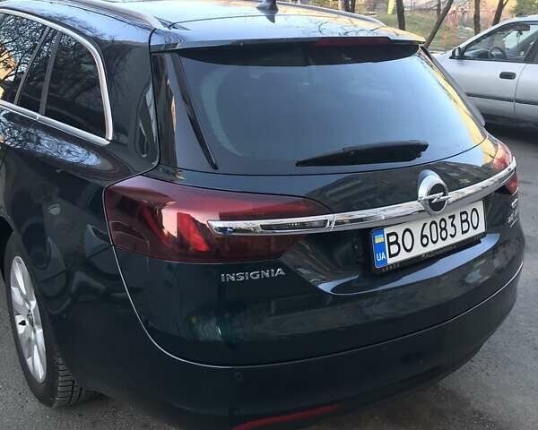 Зеленый Опель Инсигния, объемом двигателя 1.96 л и пробегом 225 тыс. км за 10600 $, фото 1 на Automoto.ua