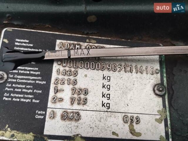 Зеленый Опель Кадет, объемом двигателя 1.6 л и пробегом 350 тыс. км за 600 $, фото 7 на Automoto.ua